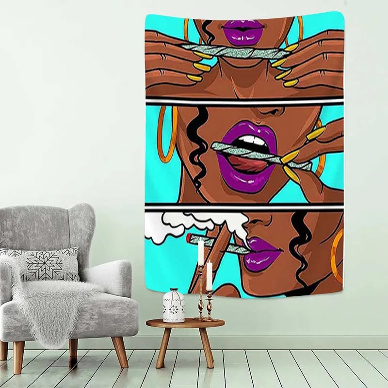 

Настенный большой гобелен в стиле хиппи, настенный, психоделический дым, классное искусство для девушек, мистик, кавайный декор для комнаты, мандала, Йога, коврик для пикника, простыня