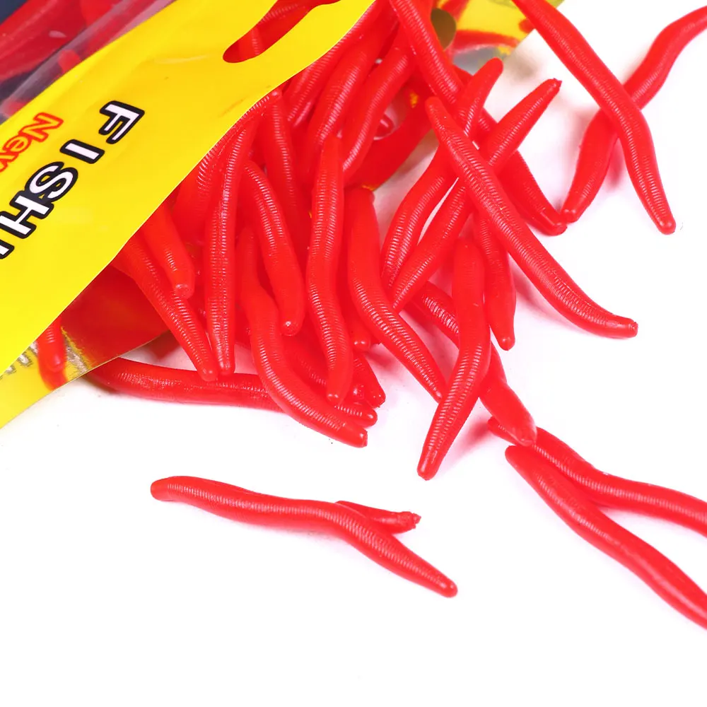 100 Шт. Мягкие Силиконовые Рыболовные Приманки 8 См/4 См Для Морской Рыбалки Прочные