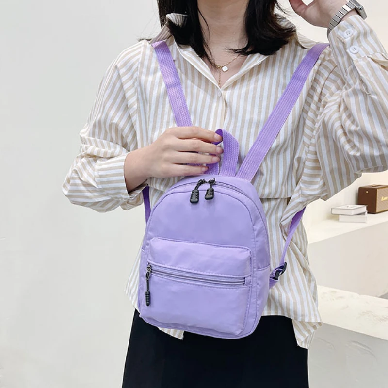 Xiaomi Fashion Backpack Nylon Female Bag Solid Color Women's Backpacks Small School Bags for Teenage Girl Casual Shoulder Bag