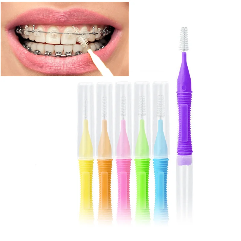 32Pcs Interdental Cleaners Dental Floss Interdental Brush Orthodontic Dental Teeth Brush Toothpick Oral Hygiene Teeth Whitening