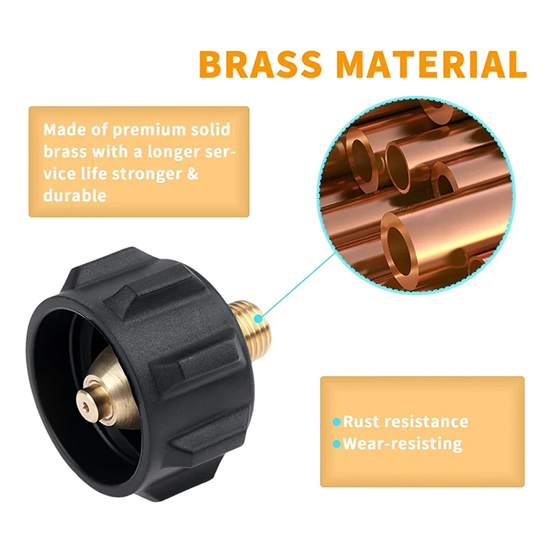Газовый регулятор клапан фитинг адаптер QCC1 телефон с гайкой и наружной резьбой 1/4