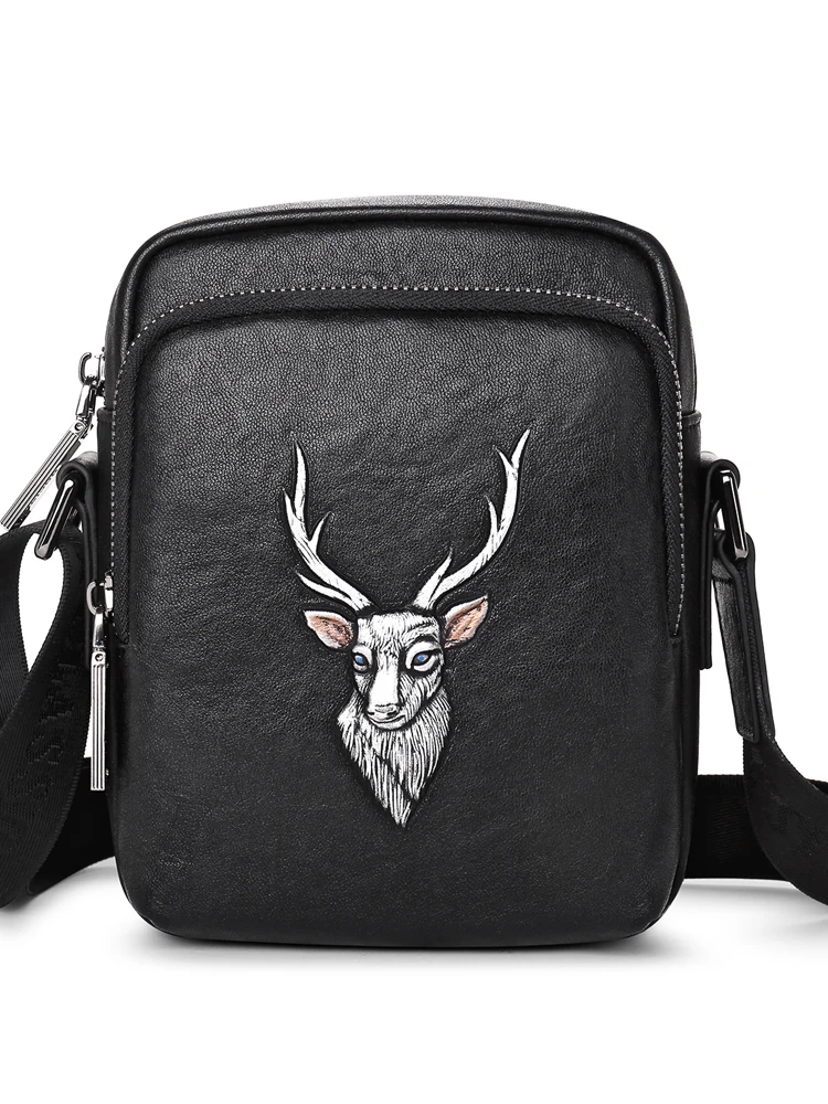 

Men's bag Inclined shoulder bag for man Chest bag high capacity crossbody bags Coin purses
