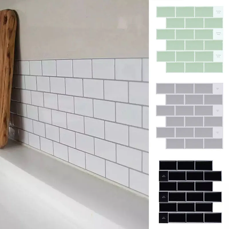 

3D Mosaic Self-adhesive Wallpaper Waterproof Self-adhesive Kitchen Bathroom Bedroom Living Room Moisture-proof Wall Decor