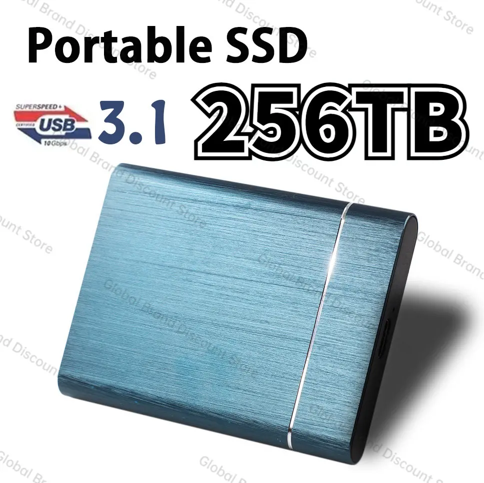 

64TB Portable SSD USB 3.0 16TB 8TB SSD High-speed External Hard Drives Mass Storage Mobile Hard Disks for Desktop Laptop Android