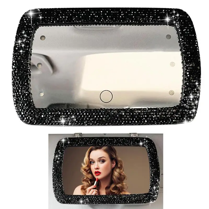 

Автомобильное Зеркало для туалетного столика, косметическое зеркало с затенением от солнца, регулируемое солнцезащитное зеркало с зажимом, косметическое зеркало с козырьком заднего вида для женщин на день рождения