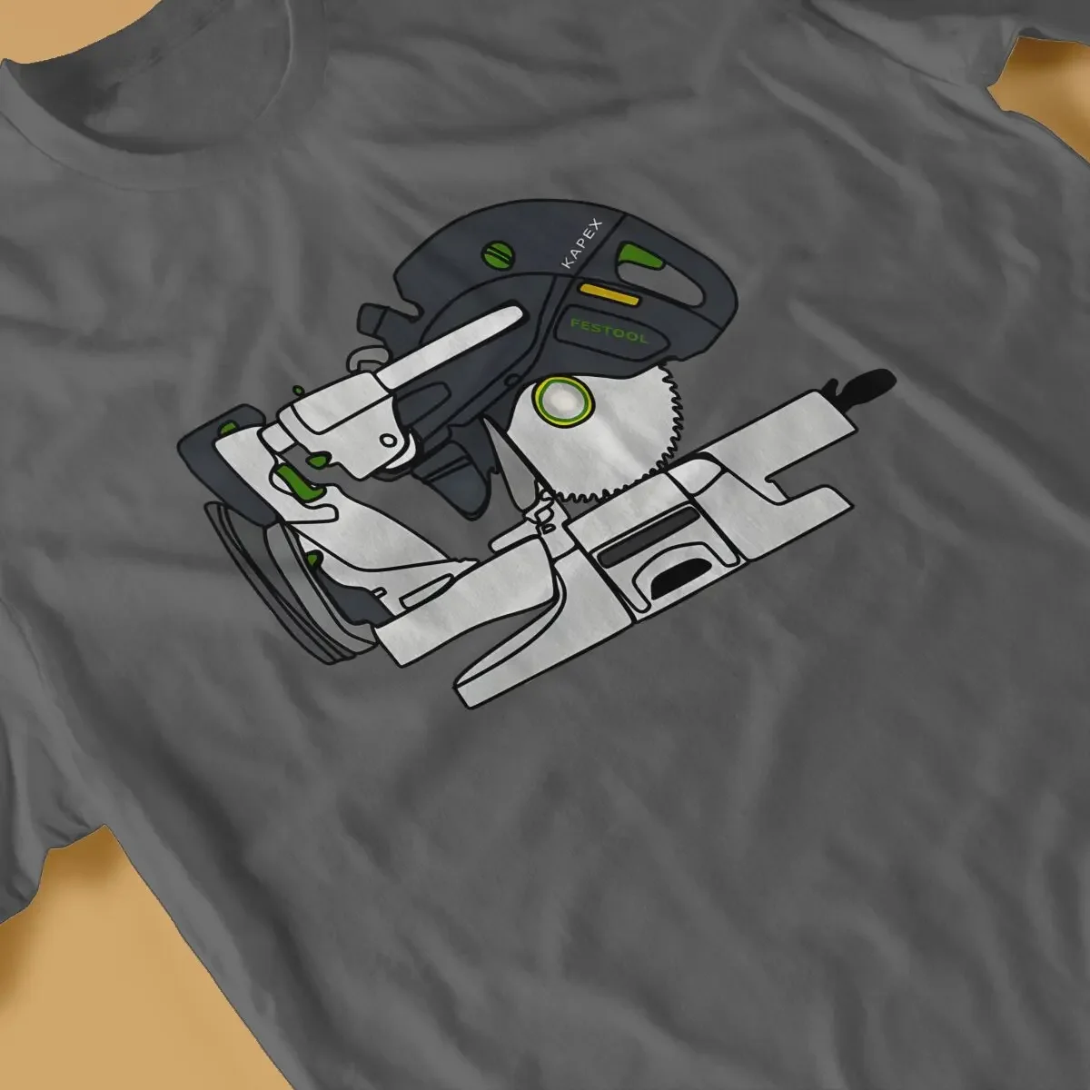 Новая футболка Festool для мужчин с круглым вырезом чистый хлопок