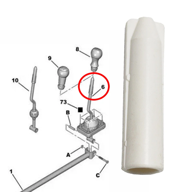 

Для Renault Megane II 2002-2009 ручной MT адаптер переключения передач для ручки автозапчасти