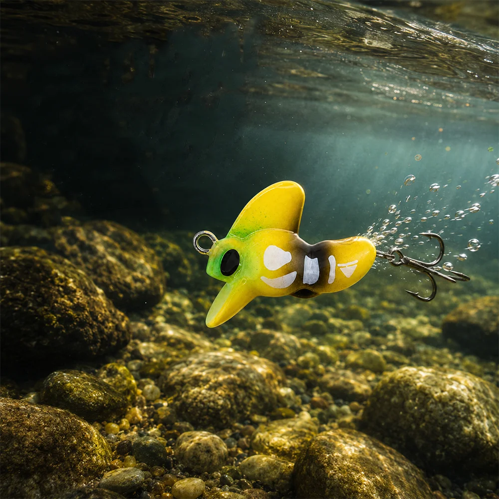 Фото Мини-приманка ZUKIBO Mini Minnow с тефлоновым тройным крючком, ультралегкая жесткая приманка для ловли форели, окуня, для пресноводной рыбалки. №5