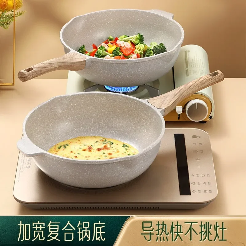 Сковорода с антипригарным покрытием большая сковорода 8 дюймов индукционная