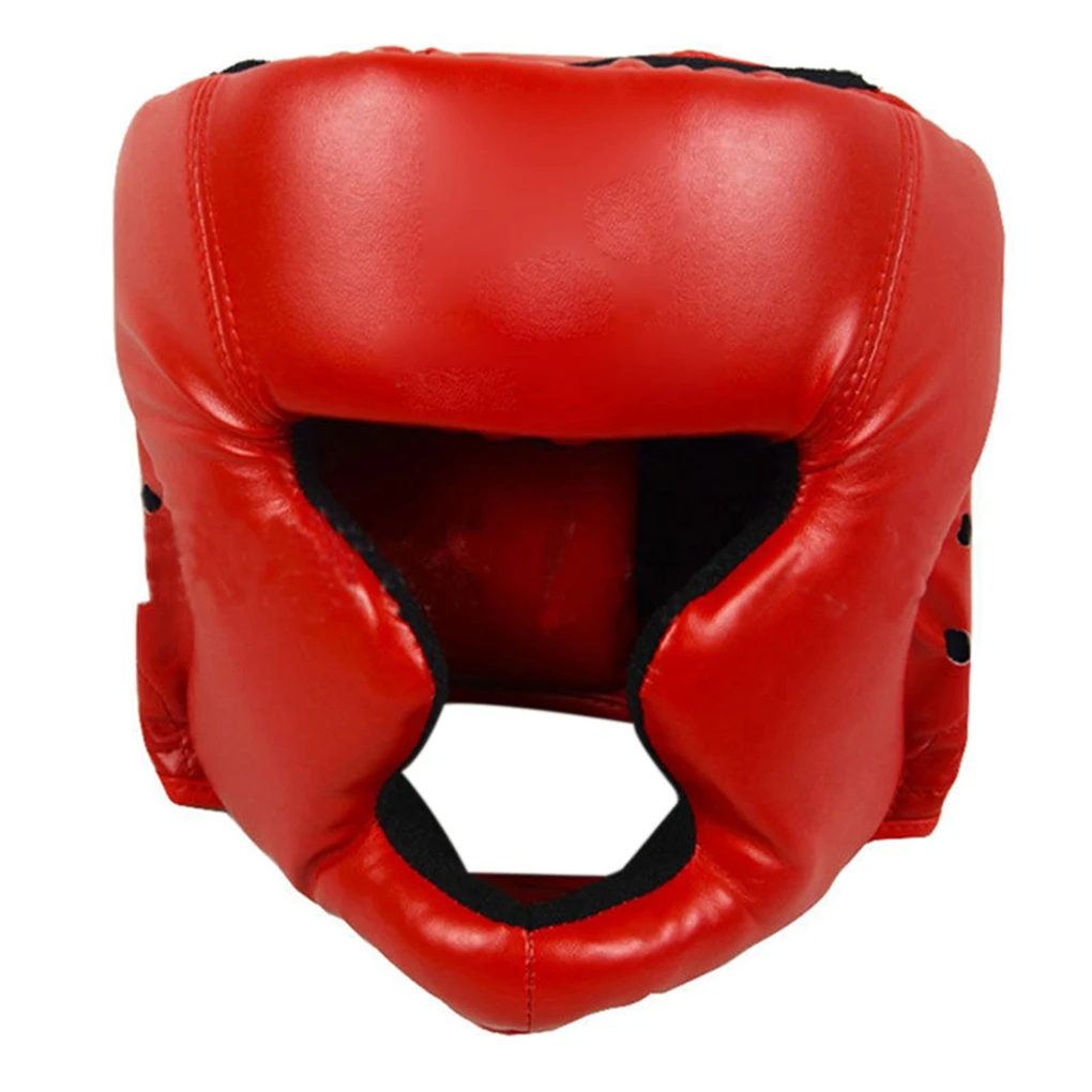 

Взрослый боксерский шлем для защиты головы, тренировочная защита головы, черный