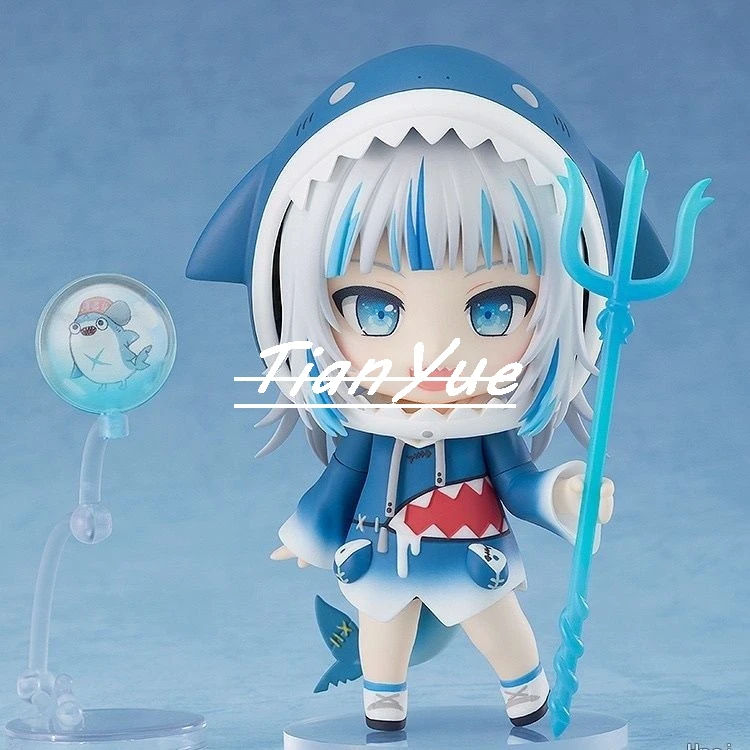 Фото Аниме Gawr Gura 1688 милая Hololive Girl шарнирная фигурка модель игрушки Рождественский подарок 10 см №4
