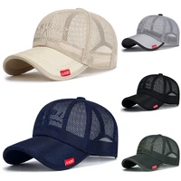 unisex cap casual plain mesh baseball cap adjustable snapback hats for women men hip hop summer breathable sun hat quick dry