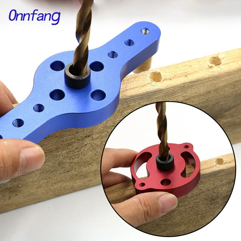

Woodworking Straight Hole Puncher Set 6/8/10mm Self-centering Round Dowel Splicing Drilling Locator Perforating Woodworking Tool