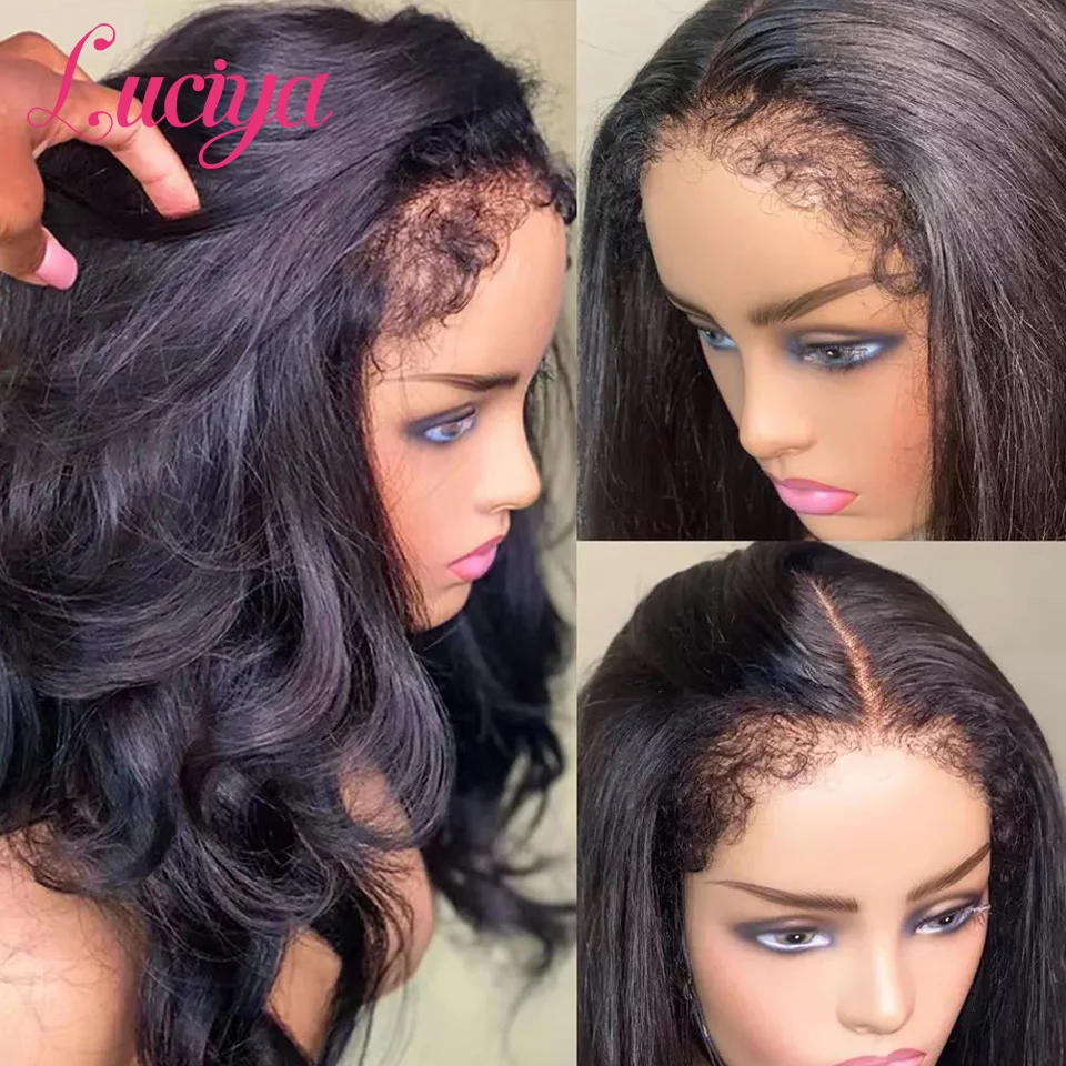 Body Wave 4C Kinky Edges 13x4/13x6 HD Lace Front Human Hair Wigs With Curly Baby Hair Most Natural Hairline Glueless Closure Wig