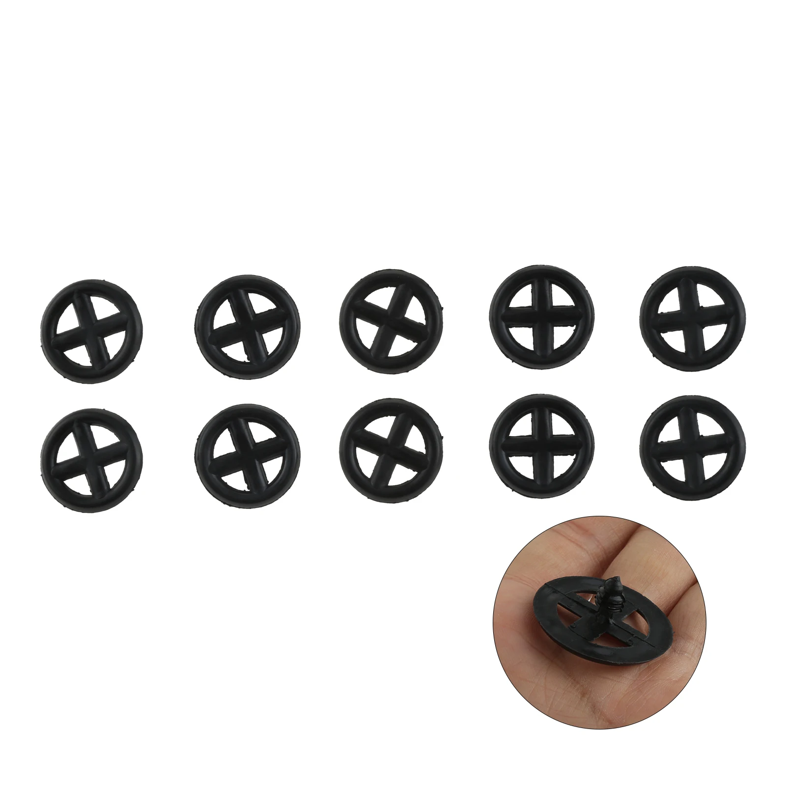 

10pcs Retainer Plastic Clips Car Hood Insulation Plastic Rivet Fit for Nissan 65832-F5000 65832F5000 Auveco A17237 V13