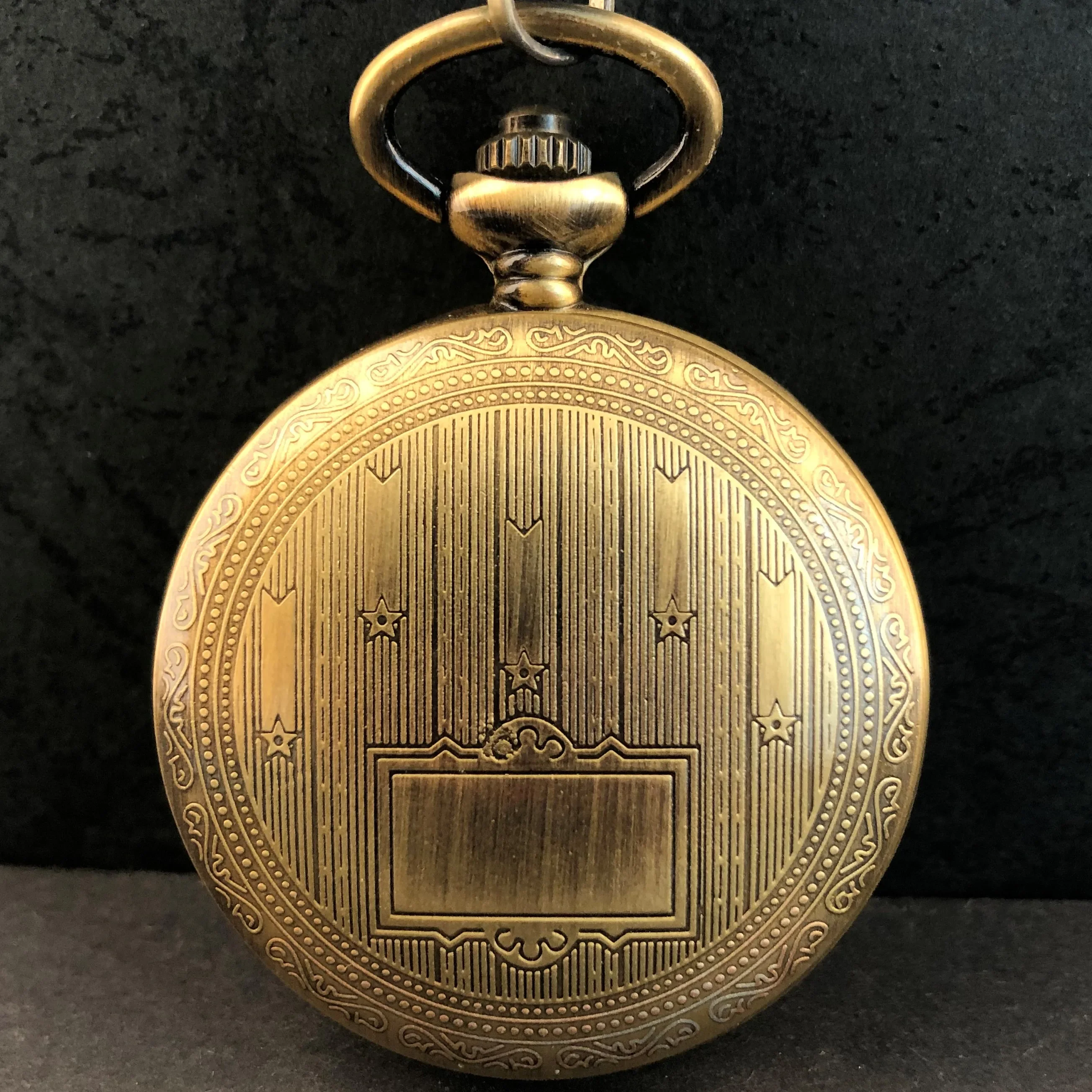 Роскошные золотые Механические мужские карманные часы лучшего бренда