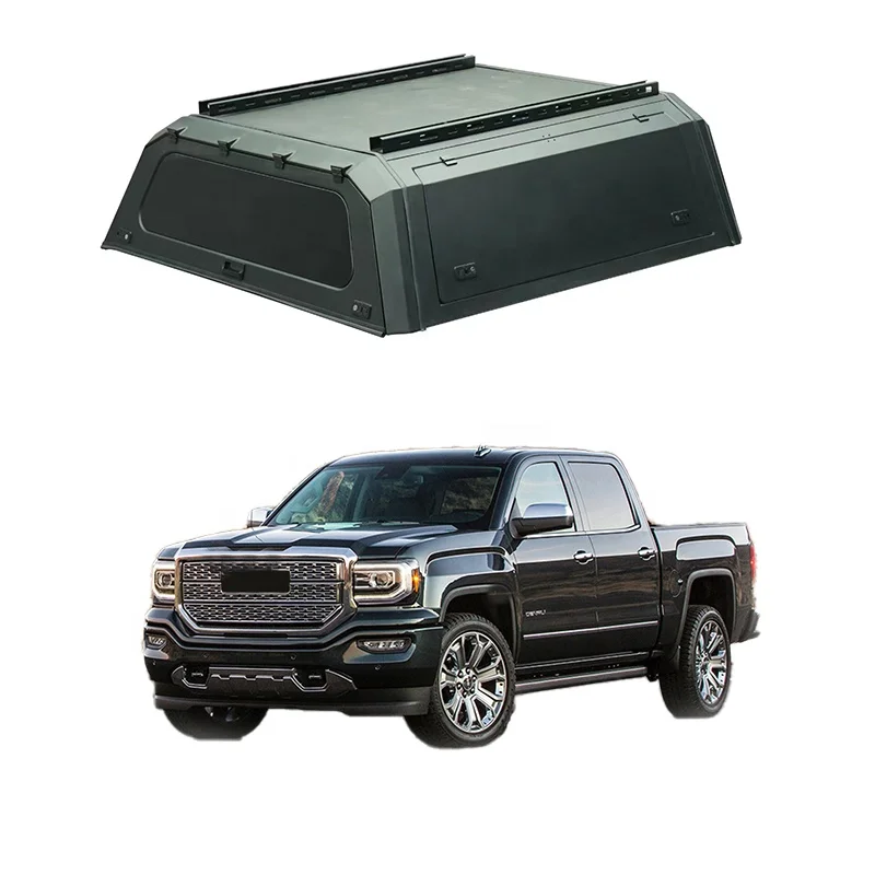 

Pickup Truck Hardtop Steel 4X4 Pick up Pickup Truck Bed Canopy Topper With A Free Tent for GMC Sierra/Canyon