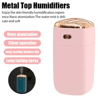 portable 280ml air humidifier aroma oil humidificador for home car luxury usb cool mist sprayer with soft night light purifier