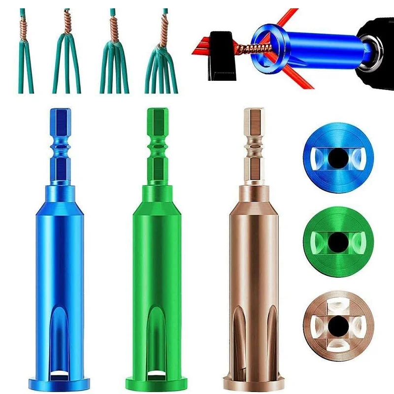 

Automatic Wire Stripper Twisted Wire Tool Twisting Connector Cable Peeling Electrician Wiring Tools Automatic Stripping Winding