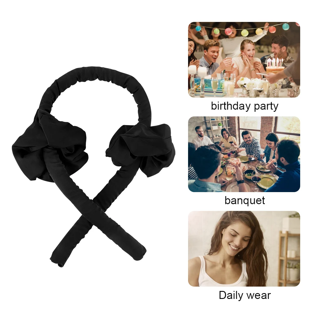 Лента для завивки волос с зажимом из пены без тепла многоразовая портативная