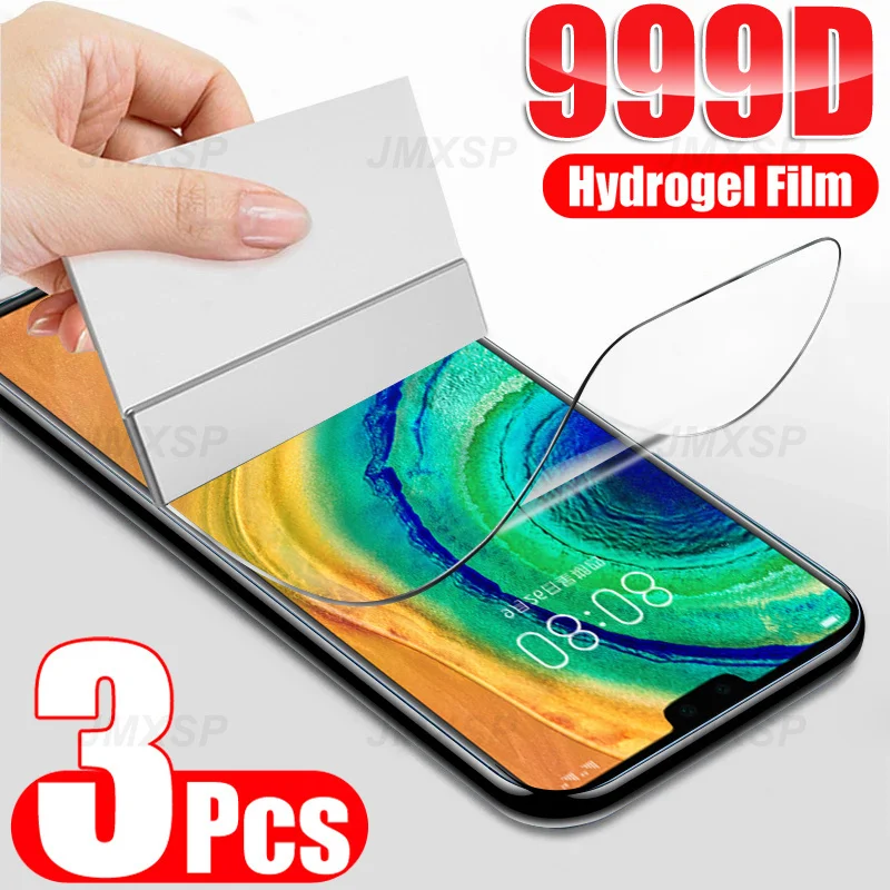 

Гидрогелевая пленка для Huawei Mate 50 40 Pro 3 шт., Защитная пленка для экрана Huawei Mate 30 20 10 Pro Lite 20X P Smart Z, защитная пленка