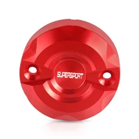 motorcycle parts front brake fluid reservoir cap cover for ducati supersport 950 936 800 750 900 1100 950s with supersportlogo