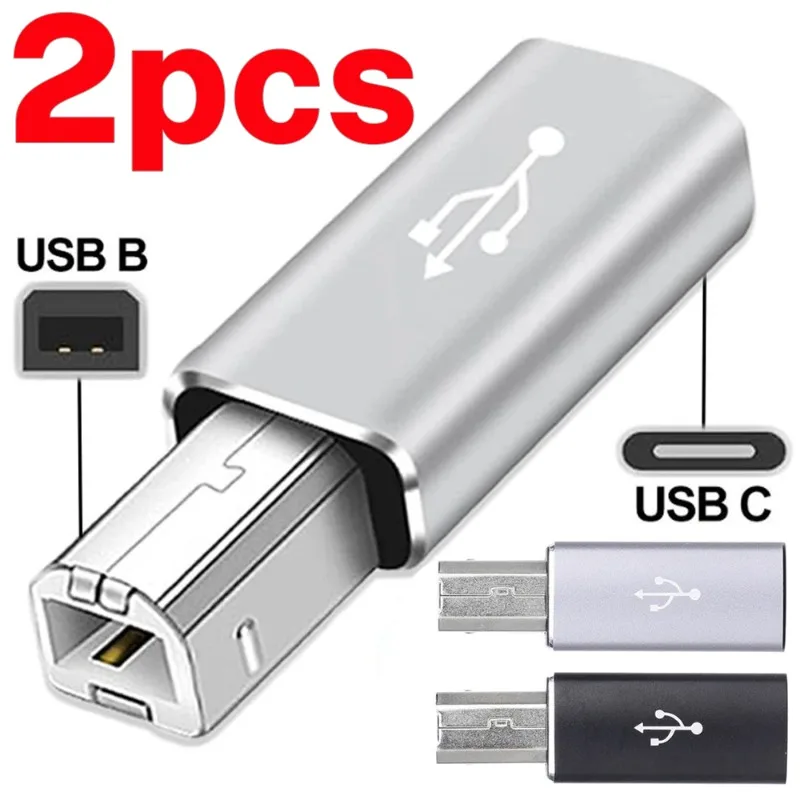 Женский USB C-папа B-адаптер типа C в MIDI-конвертер для принтеров Электрические