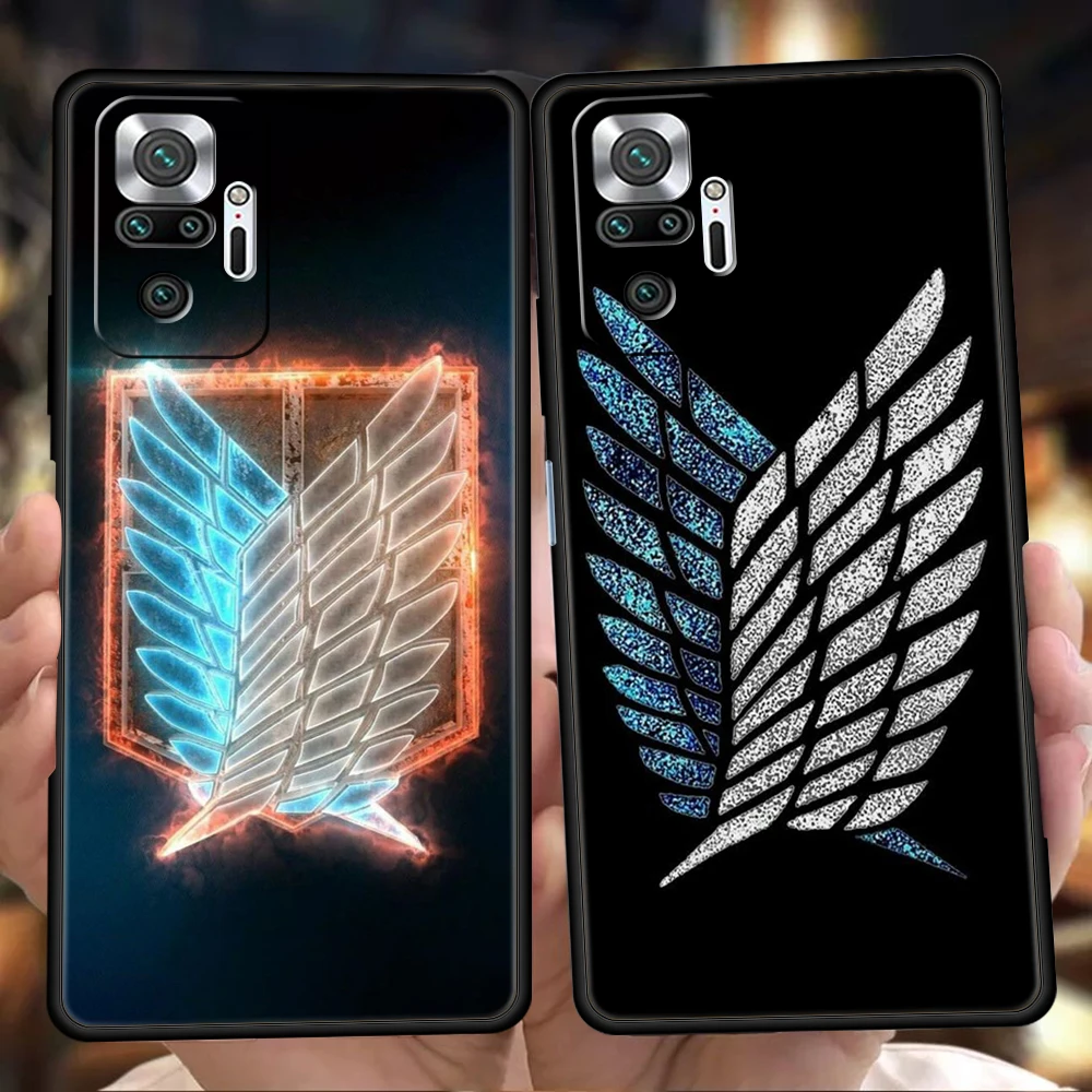 

Attack On Titan Logo Luxury Case For Redmi K50 K40 Gaming Note 12 10 11 11T Pro 9 9s 8 8T 7 9A 9C Pro Plus 5G Silicone Shell Bag