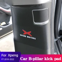 rear backrest seats cover b pillar protective mat for xpeng p7 2018 2019 2022 seat anti kick pad car interior accessories black