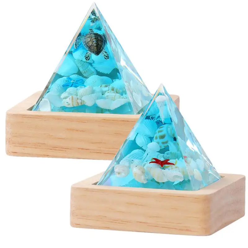 Хрустальное украшение в виде пирамиды подставка для лампы Хрустальная пирамида