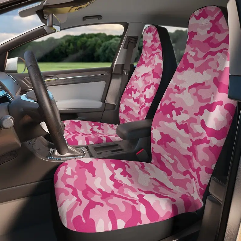 

Pink Camouflage Car Seat Covers Pair, 2 Front Seat Covers, Car Seat Covers, Seat Cover for Car, Car Seat Protector
