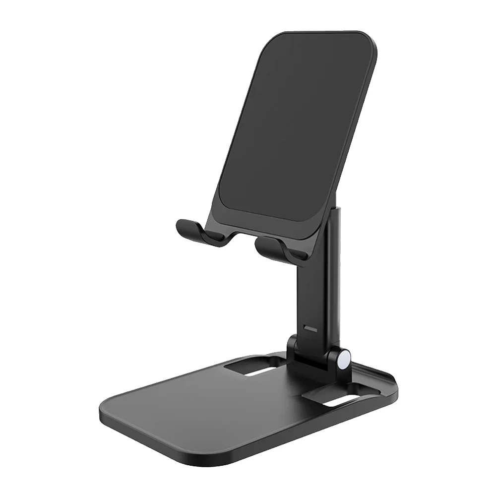 

1Pc Aluminum Alloy Rack Retractable Folding Phone Bracket Tablet Rack (Black)