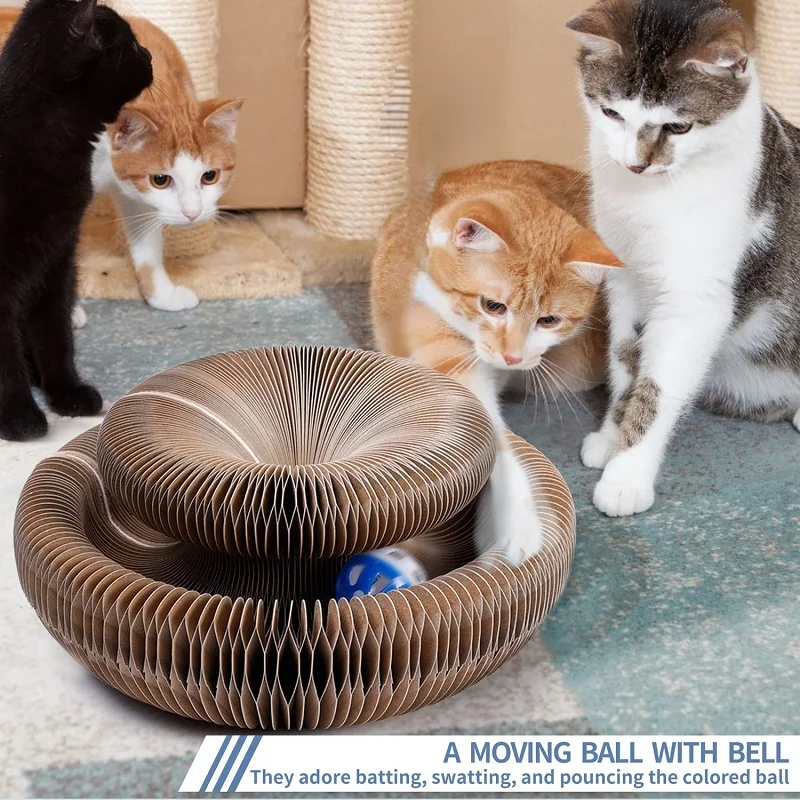 Волшебный орган Когтеточка для кошек складная Интерактивная домашних животных