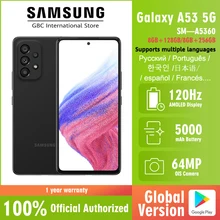 Original Samsung Galaxy A53 5G Smartphone Android Exynos 1280 Octa-core 120Hz Super AMOLED 5000mAh 25W Fast Charge Mobile Phone
