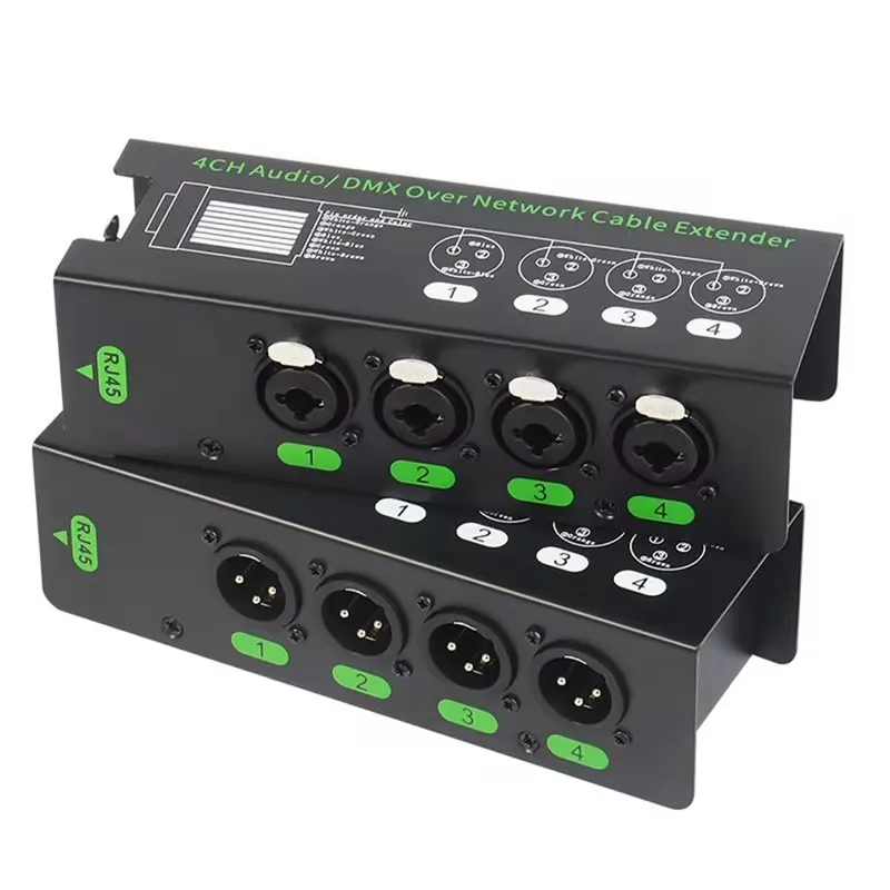 Фото 1 пара 4-канальных 6,5 + 3-контактных XLR аудио/DMX удлинитель сетевого кабеля DMX512 удлинитель сетевого сигнала 1 штекер + 1 гнездо №2