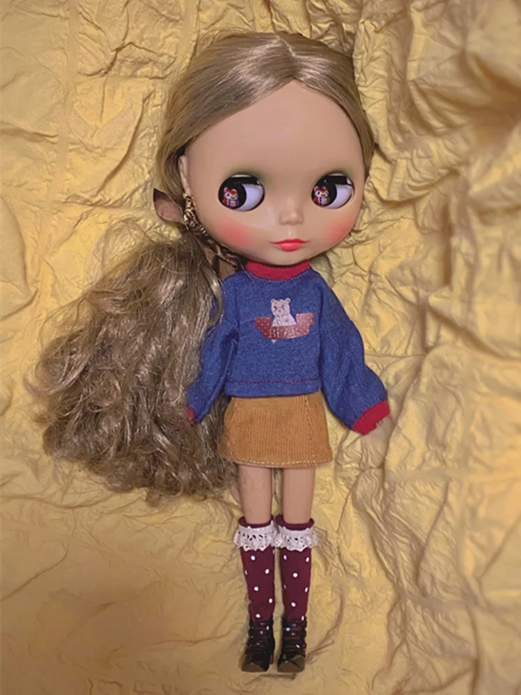 Цветочные кружевные носки Doll Mori ручной работы (для Blyth BJD Pullip AZONE OB24 OB22 Lati FR MMK) |
