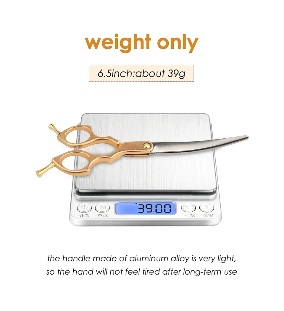 6 5 &quotИзогнутые Ножницы для груминга собак 440C уход за домашними животными из