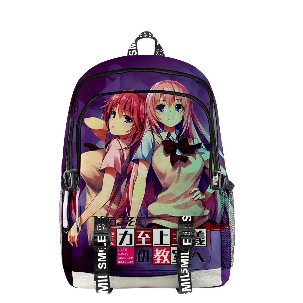 

Классный Элитный аниме 2023 новый рюкзак на молнии школьная сумка уникальный рюкзак из ткани Оксфорд