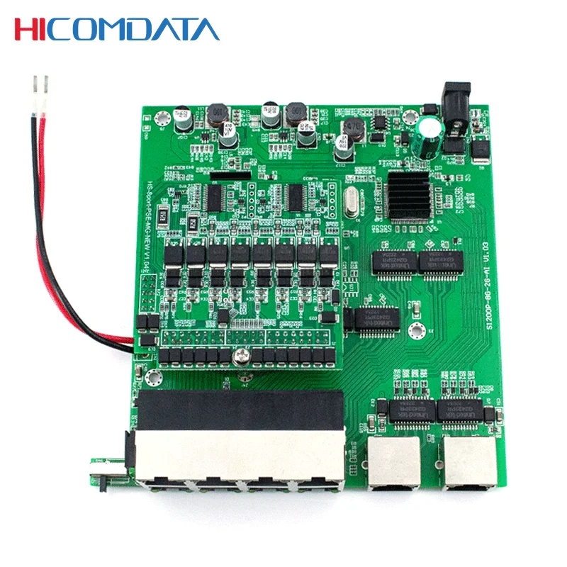 HICOMDATA OEM Poe коммутатор Gigabit 802.3at 48v Ip40 умный многомодульный POE