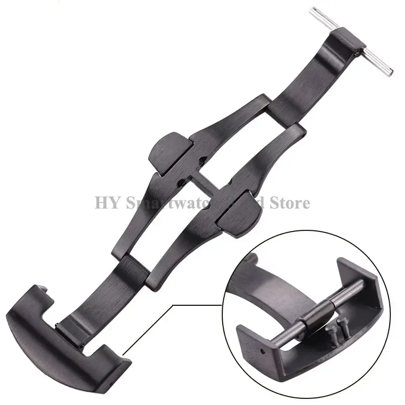 Пряжка-бабочка для ремешка Panerai застежка из нержавеющей стали матовая