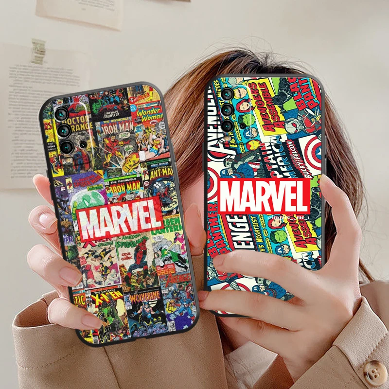 

US MARVEL Anime Phone Case For Xiaomi Redmi 9 9T 9AT 9A 9C Note 9 Pro MAX 5G 9T 9S 10S 10 Pro MAX 10T 5G Carcasa Luxury Ultra