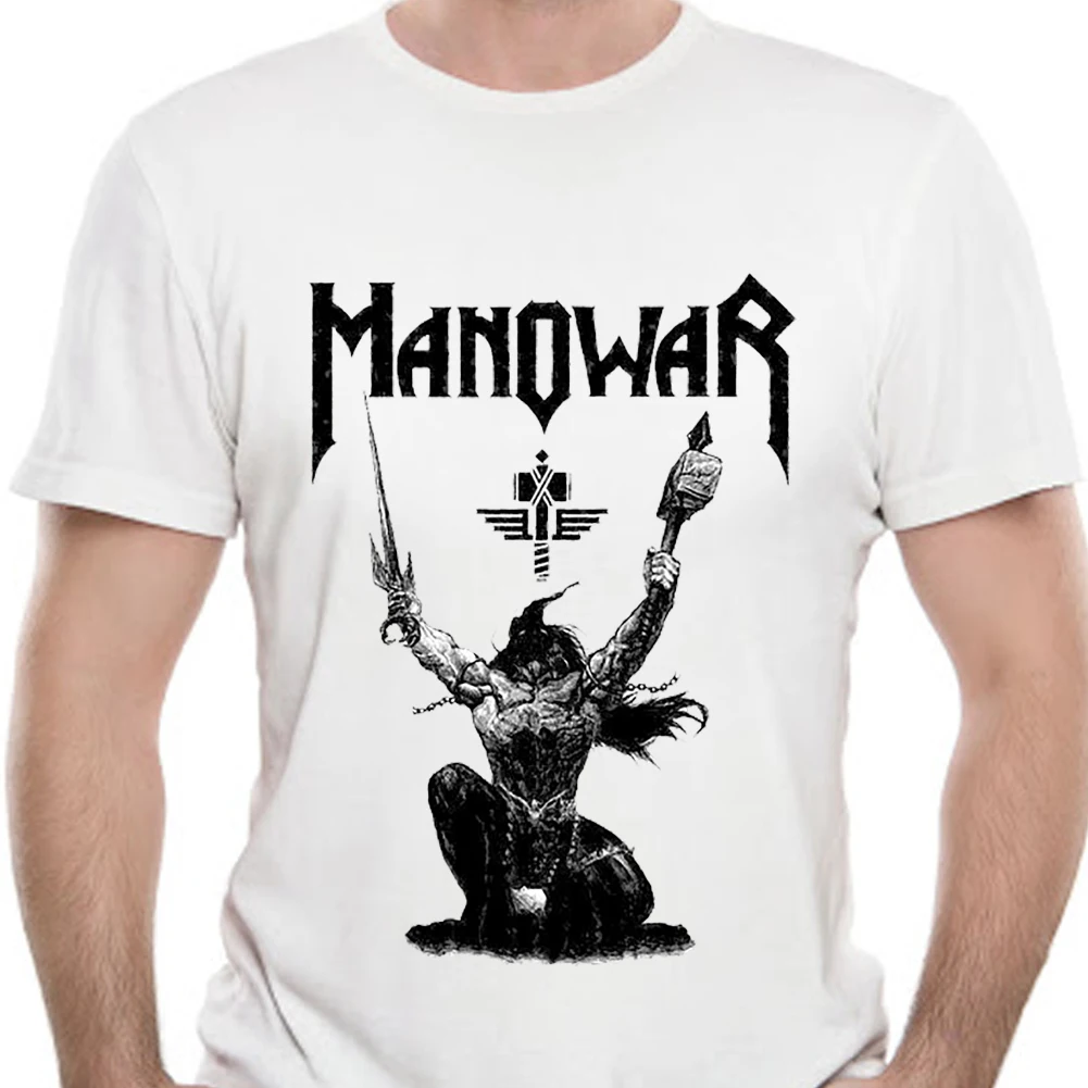 Новая мужская футболка Manowar размер соответствует размеру США |