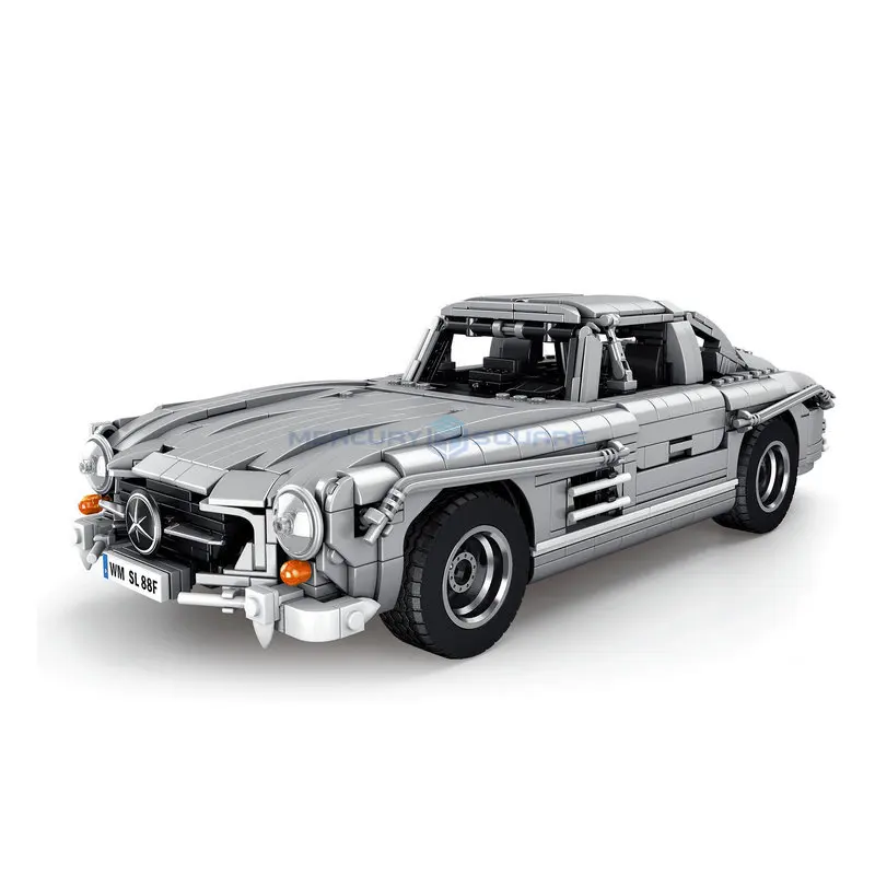 10002 SL Gullwing Coupe техническая модель автомобиля кирпичи 1:12 креативные классические