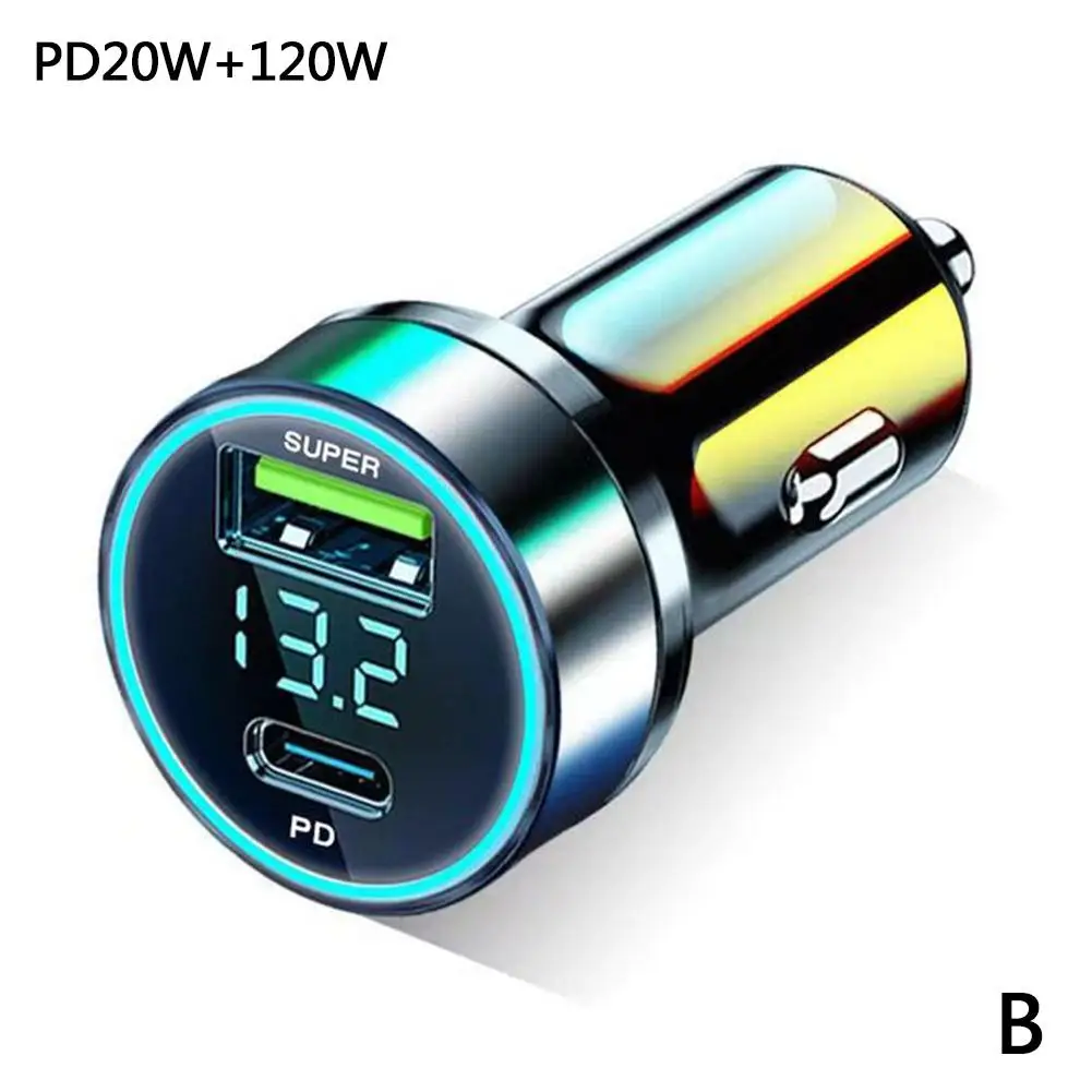 

Автомобильное зарядное устройство PD, 20 Вт, USB 120 Вт, для IPhone 14 Pro Max 13 12 11 IPad Airpods OnePlus