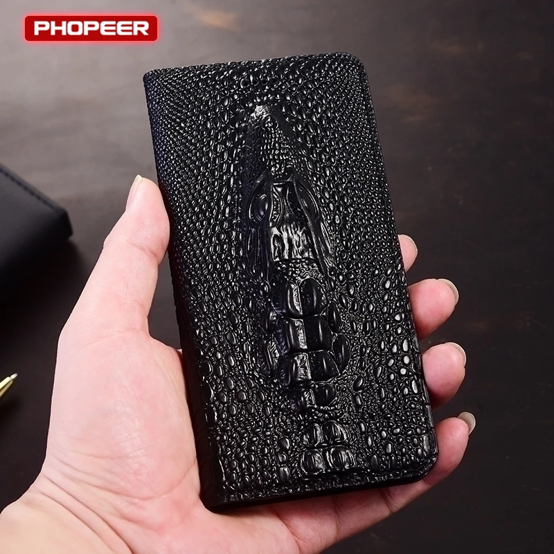 Фото Роскошный чехол из натуральной кожи для ASUS ROG Phone 5 5s 6 7 8 9 Pro Ultimate Flip Magnet Wallet Cover для Asus ZenFone 8 9 10 11 №4