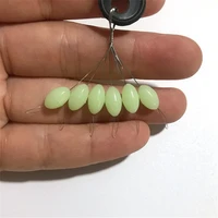 60pcs10packs 6 in 1 rubber stopper luminous float fishing bobber silica gel space bean connector fishing line buoy accessories