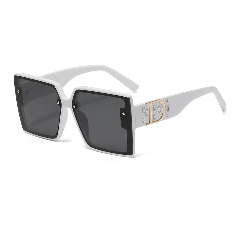 

High Quality Design Square Letter D Sunglasses For Men Women Fashion Vintage Summer Party Sun Glasses Trend Male Ladies Eyewear