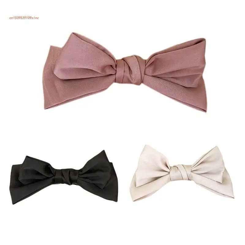 

Nymph Bowknot Hair Clips Satin Fairy Strong Hold Large Catch Barrette
