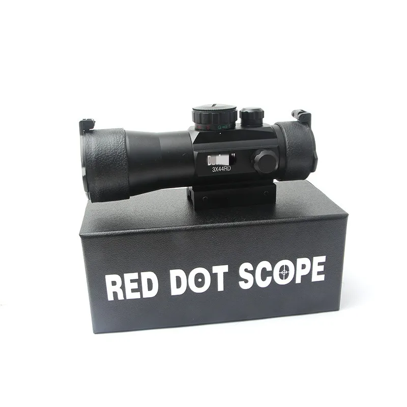 

Hunting 3X44 Red Green Dot Sight Scope Tactical Optics Riflescope Fit 11/22mm Rail For Hunting Rifle Air Gun Scopes