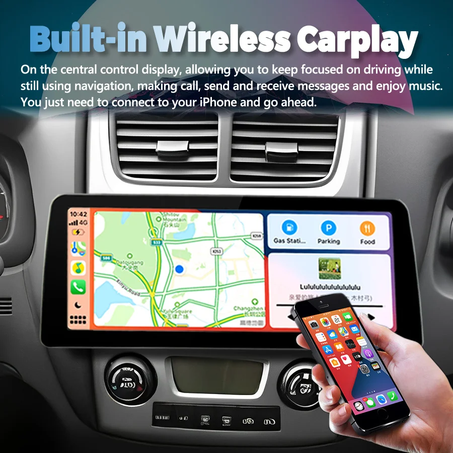 12 3-дюймовый автомобильный видеоплеер с широким экраном Android 14 2Din радио стерео для